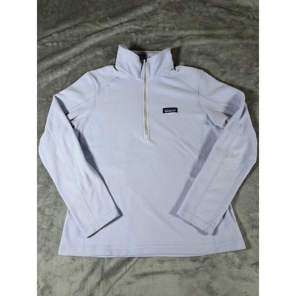 Patagonia Womens Micro D Quarter Zip Fleece Pullover Lavender Purple 26278 S P20